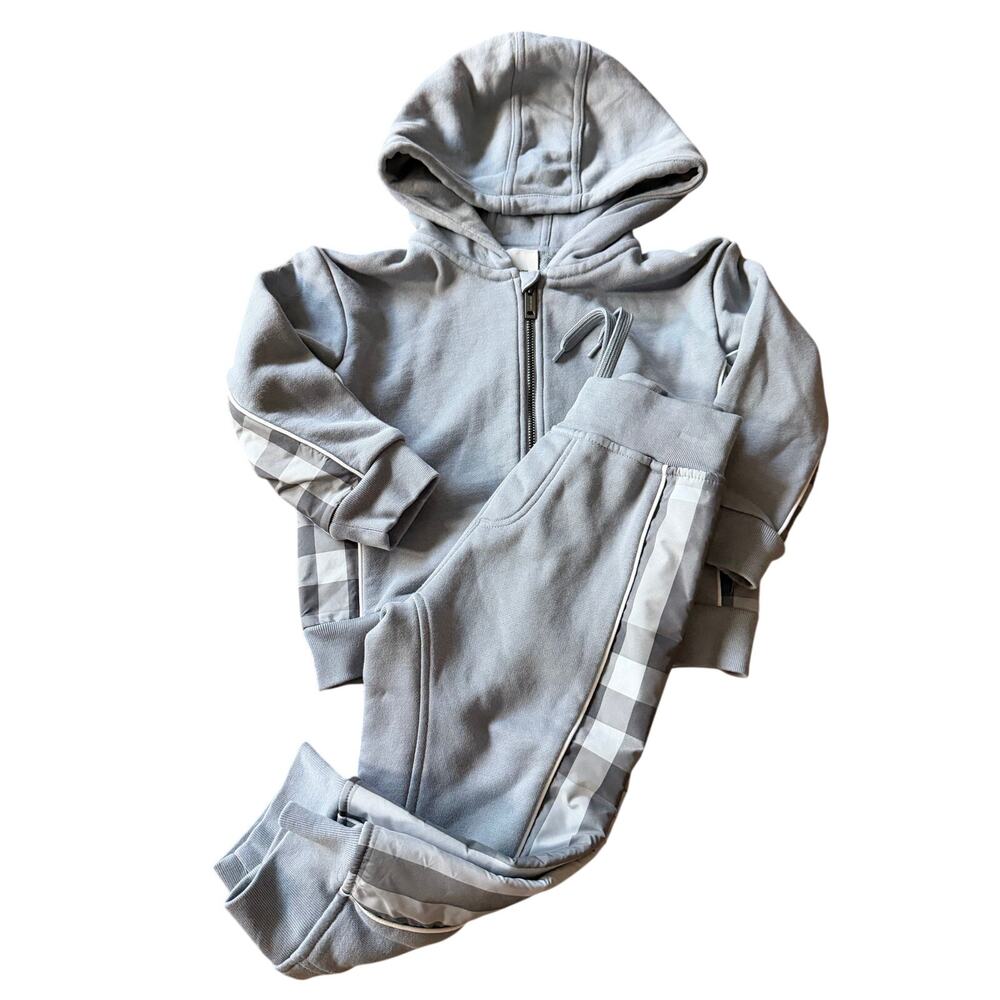 Burberry graham vintage check hooded sweat set 2y
